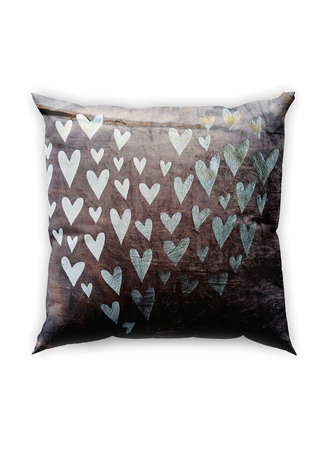 هوم تاون وسادة ديكور بطبعة ملمس نسيجي بني/فضي 45x45سم - Image 2