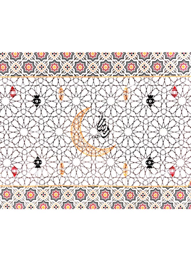 مفرش طاولة لرمضان متعدد الألوان 120x200سم