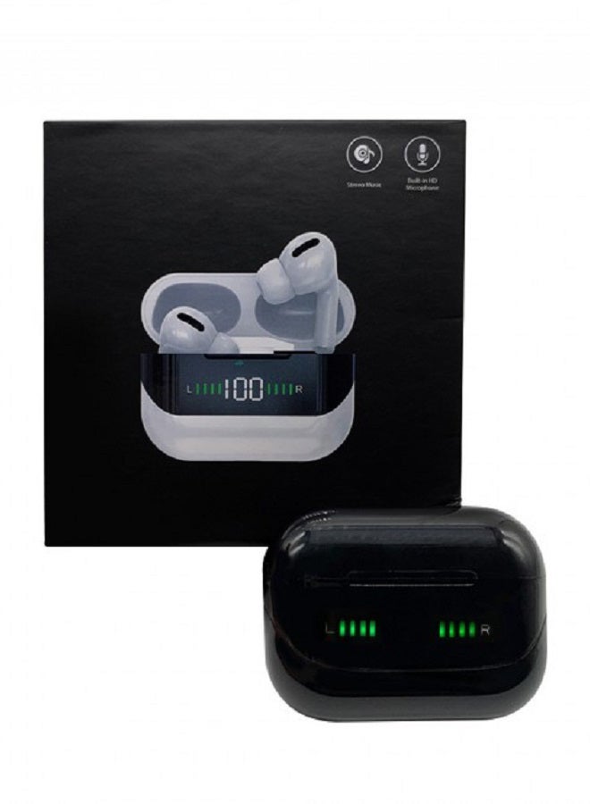 MARGOUN - Pro 300 Wireless Earphones TWS Hi-Fi Earbuds with Digital Display and Charging Case Smart Touch Headset for iOS and Android Black - Image 1