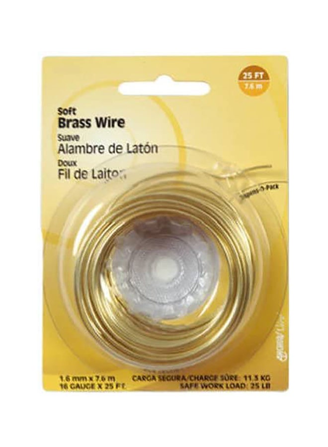 Hillman Brass Wire Gold 75feet  - Image 1