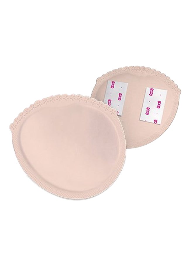 لوفي وسادة ثدي مريحة وناعمة للاستعمال لمرة واحدة ليلاً أو نهاراً - بلون بيج من 20 قطعة - Image 3