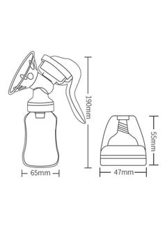 EzzySo Lightweight Portable, Adjustable, Safe, and Healthy Design Manual Breast Pump  - Image 3