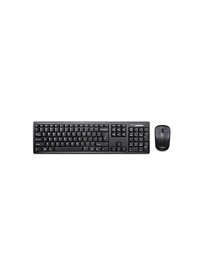 Lenovo - 100 Wireless Keyboard & Mouse Combo Black - Image 1
