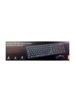 Lenovo 100 Wireless Keyboard & Mouse Combo Black  - Image 3