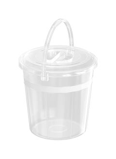 Cosmoplast 5L Round Plastic Bucket With Lid (Transparent) Transparent  - Image 1
