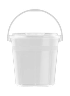 Cosmoplast 5L Round Plastic Bucket With Lid (Transparent) Transparent  - Image 2
