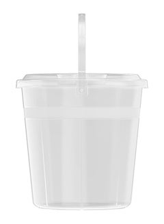 Cosmoplast 5L Round Plastic Bucket With Lid (Transparent) Transparent  - Image 3