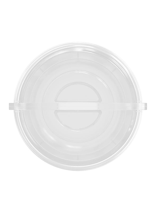 Cosmoplast - 10-Liter Round Plastic Bucket With Lid Transparent - Image 1