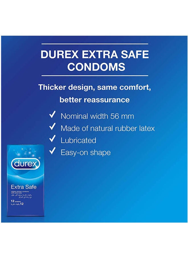 Durex Extra Safe 12 Condoms  - Image 2