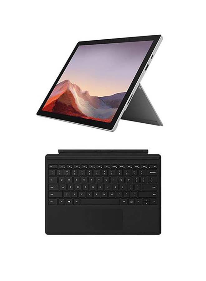 Microsoft - Surface Pro 7 Convertible 2-In-1 With 12.3-Inch Display, Intel Core i5-1035G4 1.1 GHz Processor/8GB RAM/128GB SSD/Intel Iris Plus Graphics With Type Cover English Arabic English Platinum - Image 1