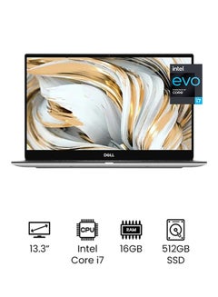 XPS 13 9305 Performance Ultrabook With 13.3-Inch Full HD Display, Core i7-1165G7 Processor / 16GB RAM / 512GB SSD / Intel Iris Xe Graphics / Windows 11 Home /International Version English/Arabic Silver