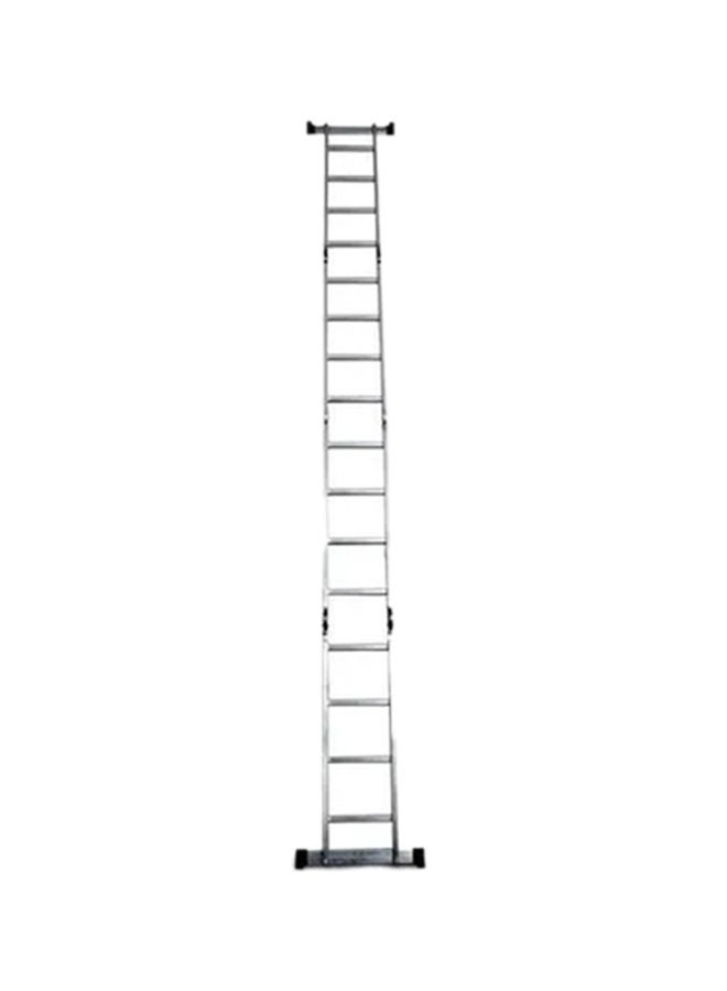 Generic - 12 Steps Multi-Purpose Folding Ladder Silver 90x28x35cm - Image 1