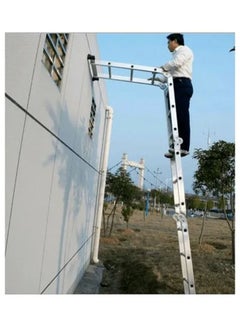 Generic 12 Steps Multi-Purpose Folding Ladder Silver 90x28x35cm  - Image 3
