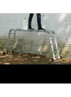 Generic 12 Steps Multi-Purpose Folding Ladder Silver 90x28x35cm  - Image 4