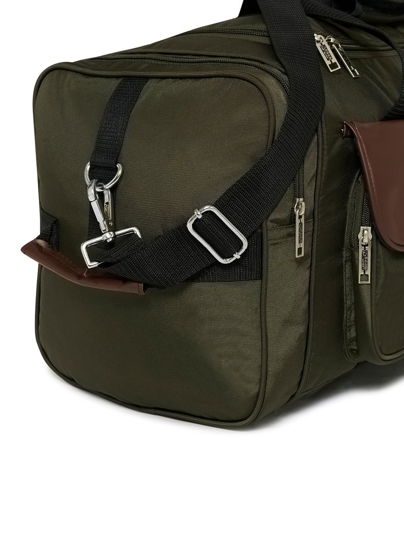 Noon East 3-Piece Lightweight Waterproof Polyester Multipurpose Luggage Duffle Bag/Gym Bag Set 20/22/24 Inch Green  - Image 4