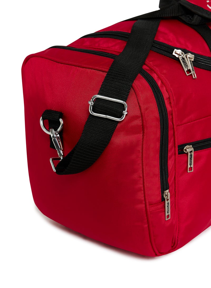 Noon East - 3-Piece Lightweight Waterproof Polyester Multipurpose Luggage Duffle Bag/Gym Bag Set 20/22/24 Inch Red - Image 1