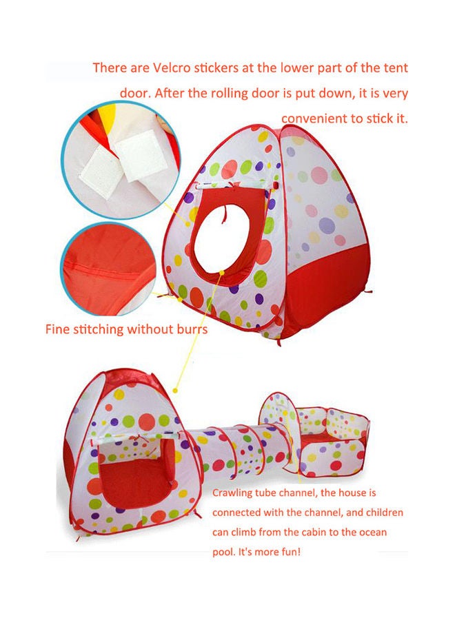 YelaJoy 3-In-1 Folding Kids Play Tent With Tunnel Portable Outdoor Toy  - Image 4