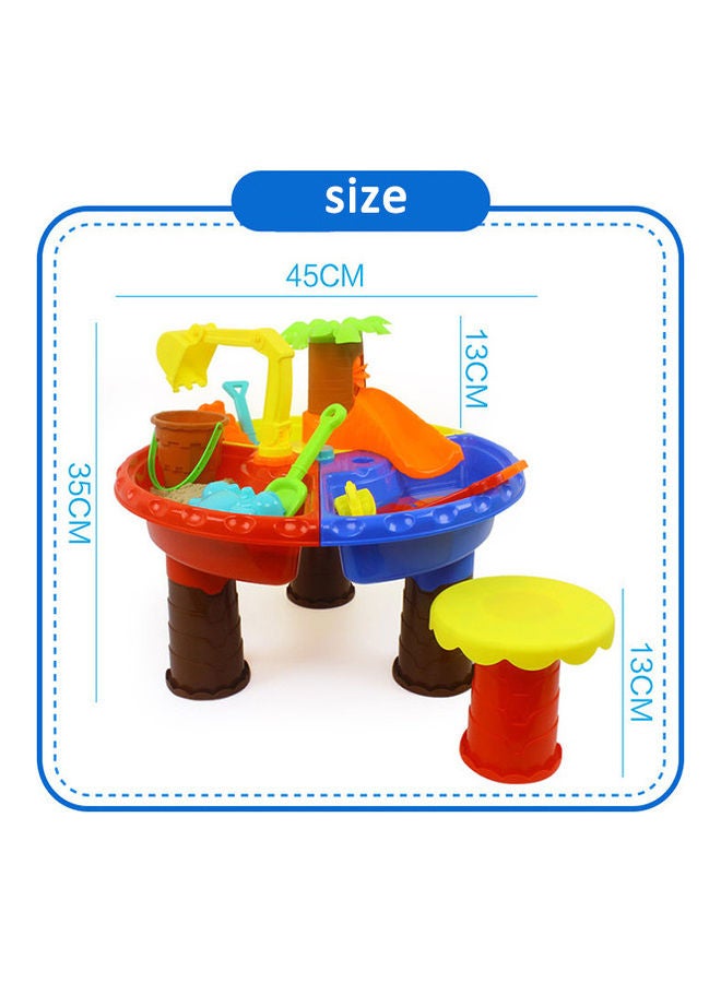 YelaJoy Kids Sand And Water Table Toddler Activity Beach Toys Set 45x45x35cm - Image 5