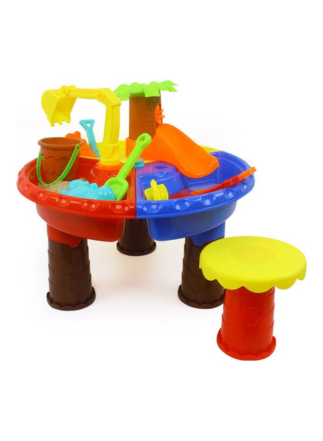 YelaJoy Kids Sand And Water Table Toddler Activity Beach Toys Set 45x45x35cm - Image 2