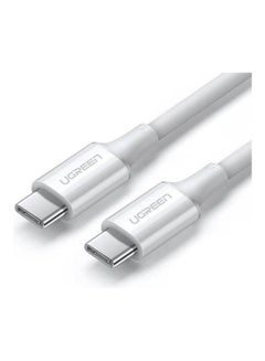 Ugreen USB 2.0 Type-C Male To Male Cable 5A 1m White 