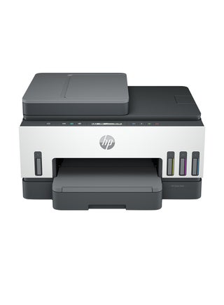 HP Smart Tank 750 All-in-One Printer Wireless, Print, Scan, Copy, Auto Duplex Printing, Auto Document Feeder, Print up to 18000 black or 8000 color pages, White/Grey  [6UU47A] White/Grey - v1647506976/N51897289A_1