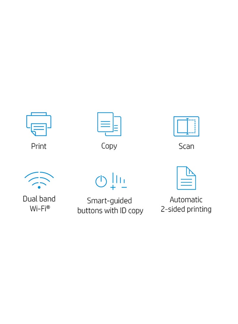 HP - HP Smart Tank 750 All-in-One Printer Wireless, Print, Scan, Copy, Auto Duplex Printing, Auto Document Feeder, Print up to 18000 black or 8000 color pages, White/Grey  [6UU47A] White/Grey - Image 1