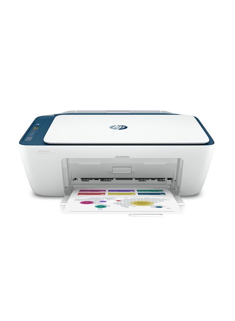 DeskJet Ink Advantage Ultra 4828 All-In-One Printer Wireless, Print, Scan, Copy, Auto Duplex Printing White/Blue