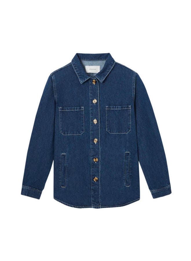 promod - Denim Overjacket Blue - Image 1