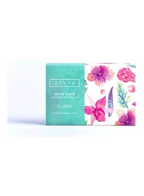 White Paste Hair Removal Floral For Face Sensitive Areas Multicolour 100grams