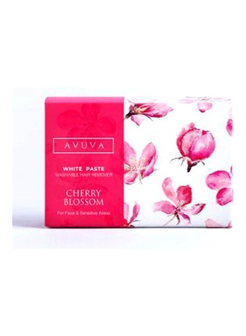 White Paste Washable Hair Removal Cherry Blossom For Face And Sensitive Areas Multicolour 100grams