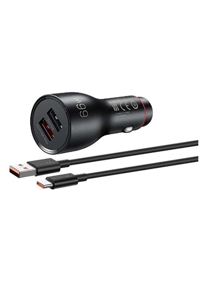 SuperCharge Car Charger (Max 66 W) Dark Grey