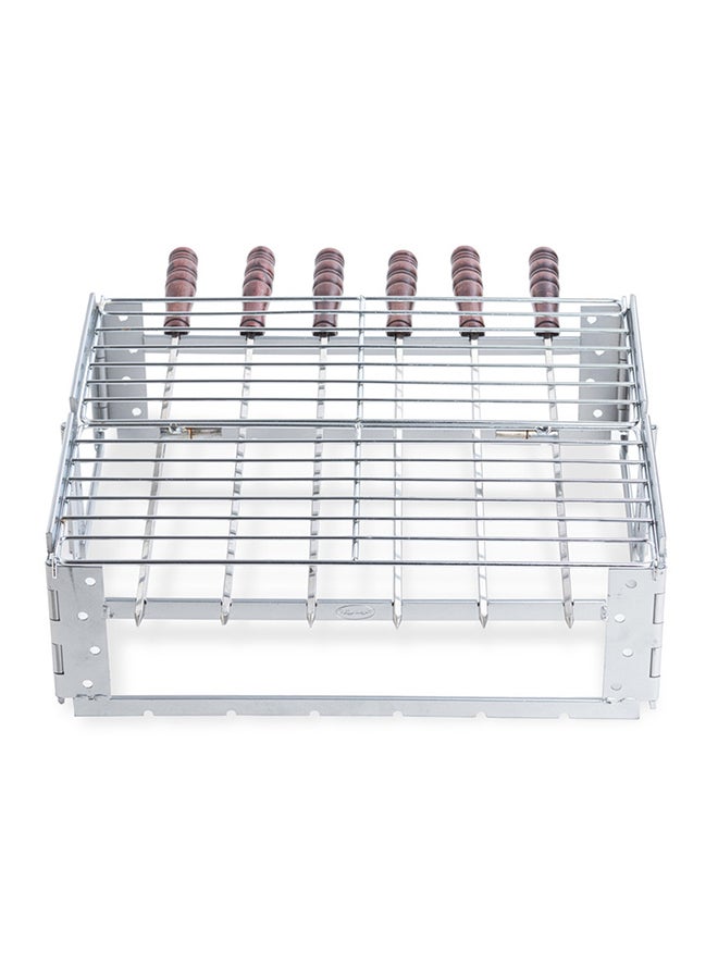AL RIMAYA - Foldable Grill With Skewers 37.5x32x32cm - Image 1