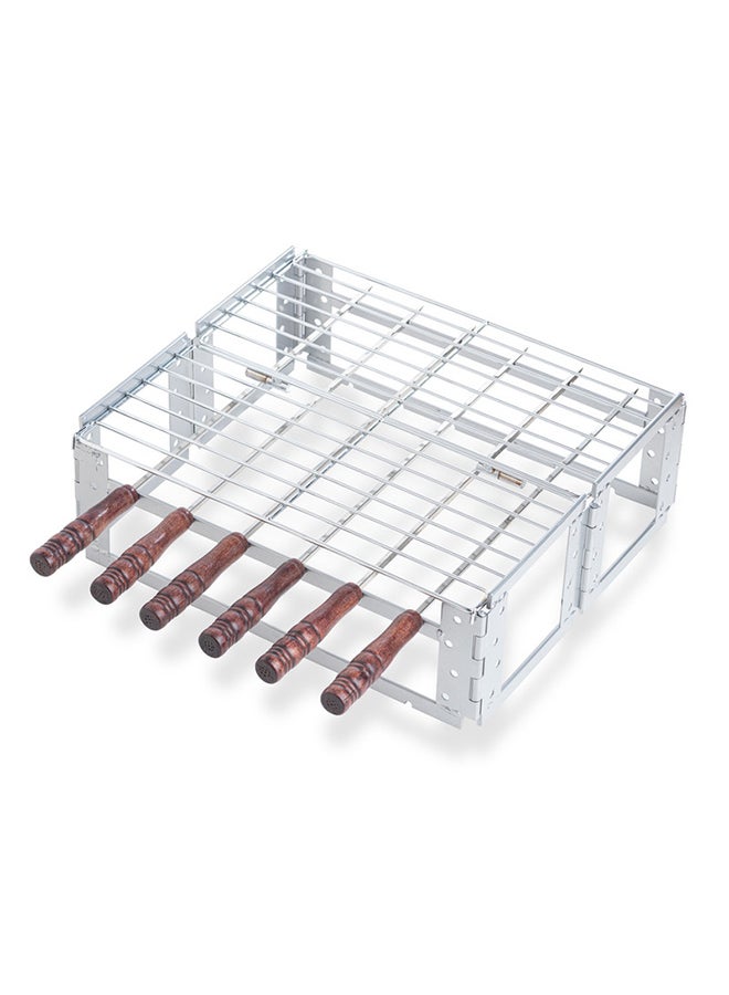 AL RIMAYA - Foldable Grill With Skewers 37.5x32x32cm - Image 1