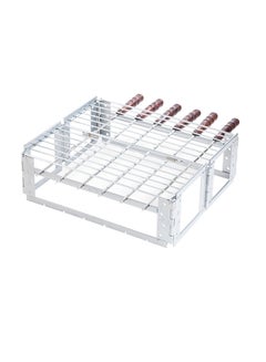 Foldable Grill With Skewers 37.5x32x32cm
