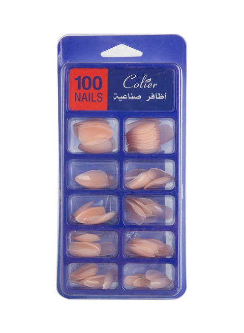 علبة أظافر صناعية من 100 قطعة E98