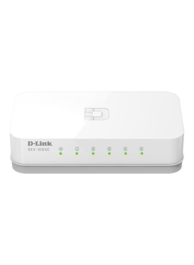D-Link 5- Port 10/100/mbps Easy Smart Switch White  - Image 1