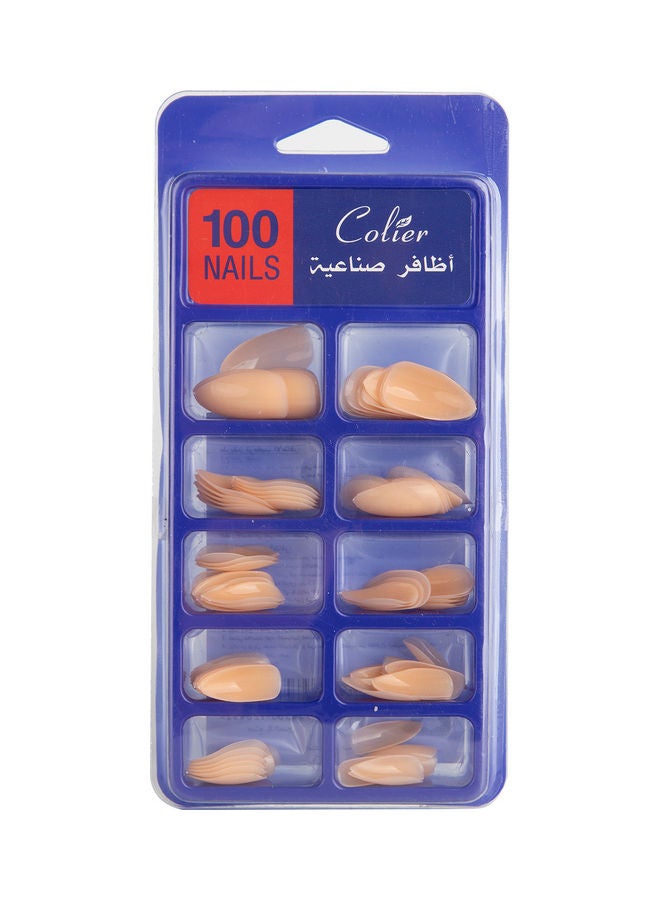 كولير علبة أظافر صناعية من 100 قطعة E51  - Image 1