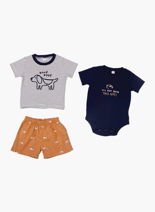 Blue/White /Brown