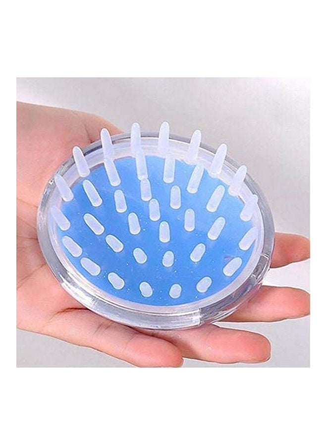 Generic GreatFun Silicone Massager Brush Shampoo Scalp Shower Body Washing Hair Massage Comb Blue - Image 2