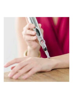 Generic Electric Therapy Acupuncture Pen With 3 Massage Head Function - Portable Acupuncture Pain Relief Therapy Pen  - Image 1