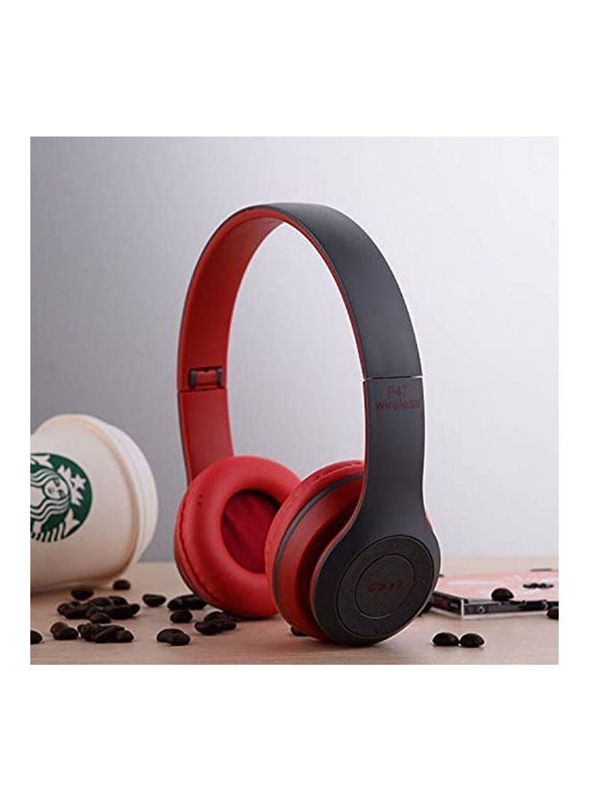 ي47 سماعة بلوتوث لاسلكية ستيريو متعددة الوظائف، سماعات رأس قابلة للطي فوق الأذن - Image 2