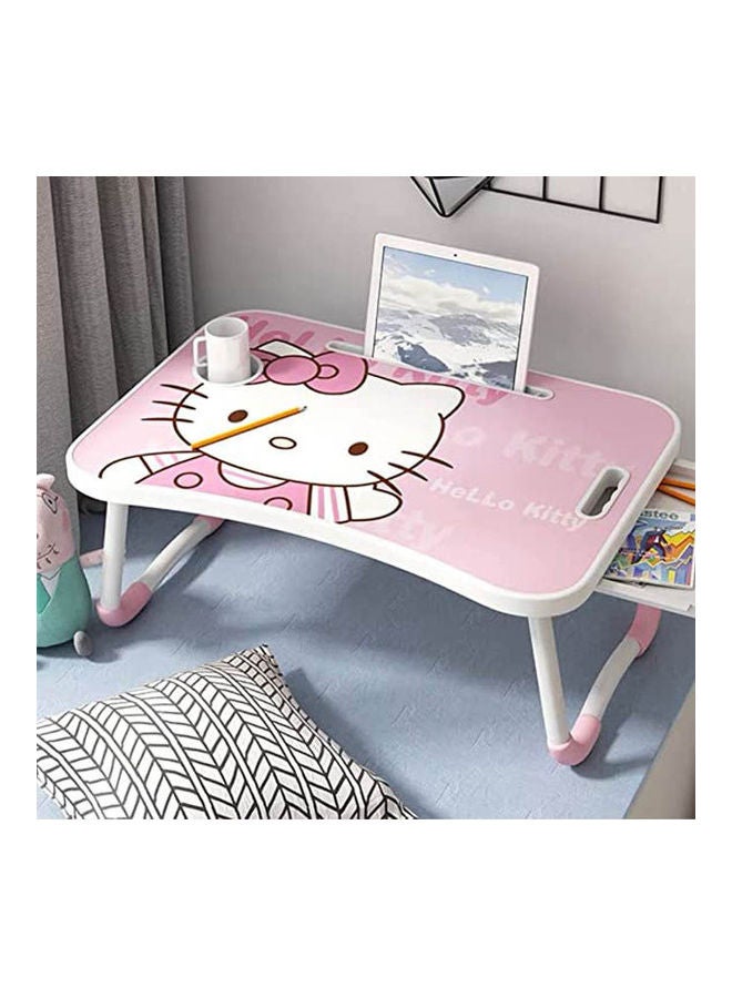 Kids Laptop Notebook Matboard Bedskirt Folding Table Cup Holder Bed Multicolour