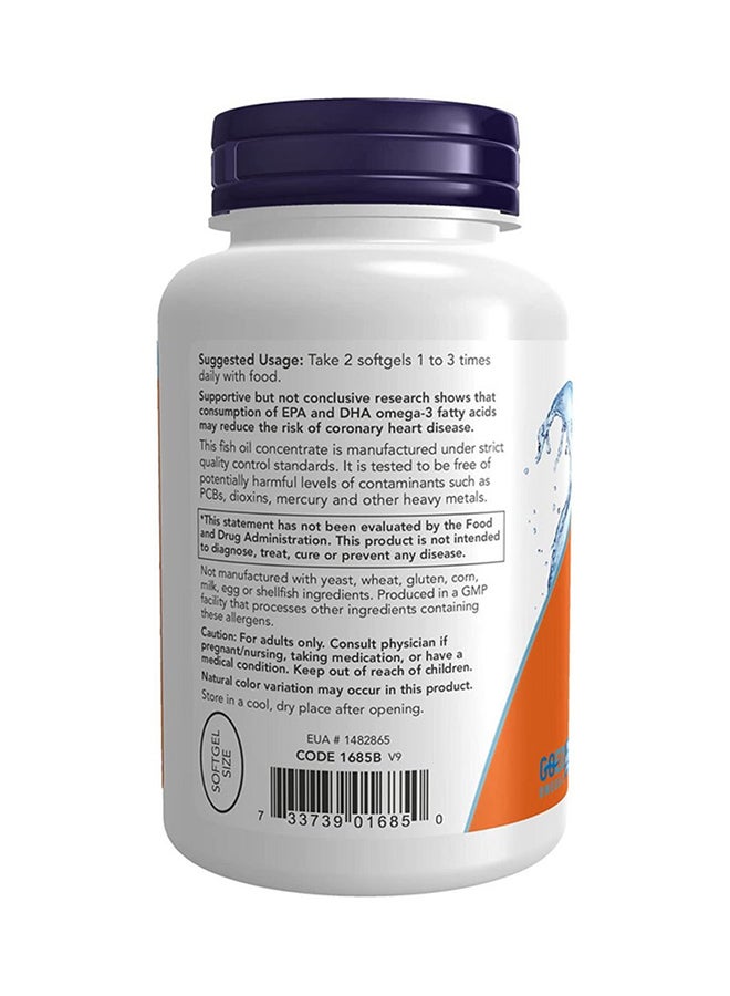 Now Foods Omega-3 Mini Gels Dietary Supplement - 180 Softgels 180 EPA / 120 DHA - Image 3