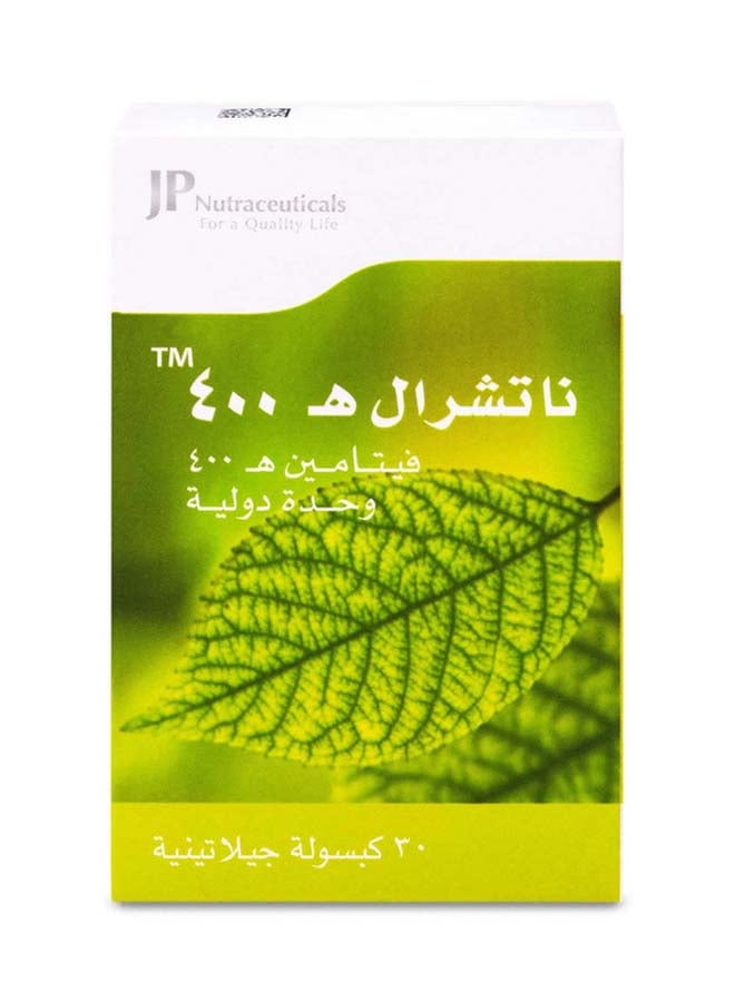 JP Nutraceuticals Natural E 400 Capsules  - Image 2