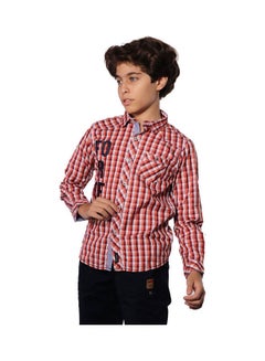 Stripes Collared Neck Long Sleeve Shirt Multicolour