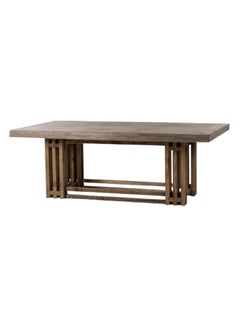 Dining Table Luxurious - 8 Seater - Dining Table - Brown Keene Collection Concrete Top Dining Table - Brown 213x76x107cm