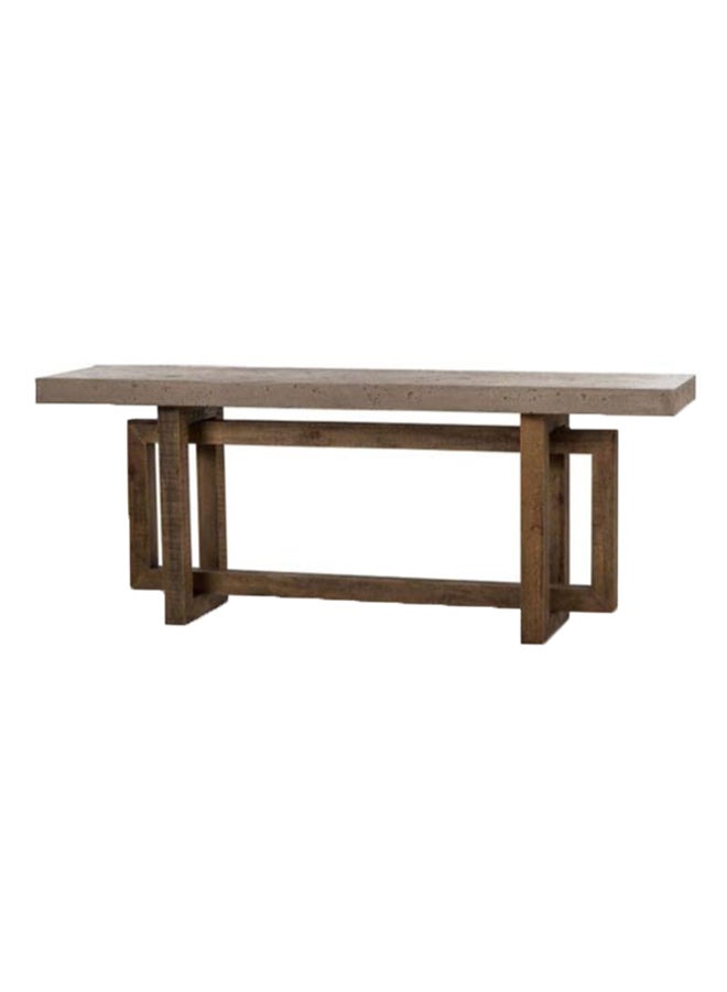 ebb & flow - Dining Table Luxurious Console Table Console Table - Brown 183x71x43cm - Image 1