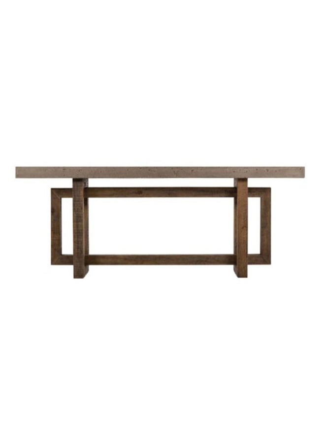ebb & flow - Dining Table Luxurious Console Table Console Table - Brown 183x71x43cm - Image 1