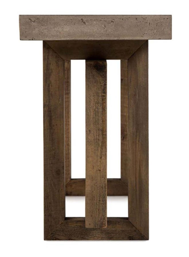 ebb & flow - Dining Table Luxurious Console Table Console Table - Brown 183x71x43cm - Image 1