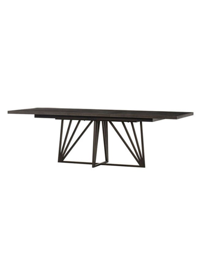 ebb & flow Side Table Luxurious - Graham Collection In Brown Wood Oak - Used Next To Sofa As Coffee Corner Brown 183x76x102cm  - Image 1